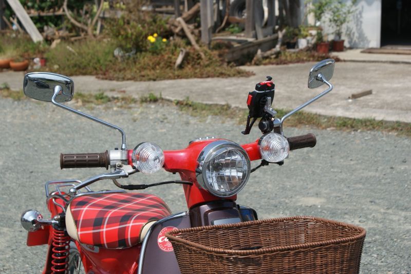 ホンダ純正】角型C100ミラー[左右セット]8mm正ネジ貫通タイプ - Cuby