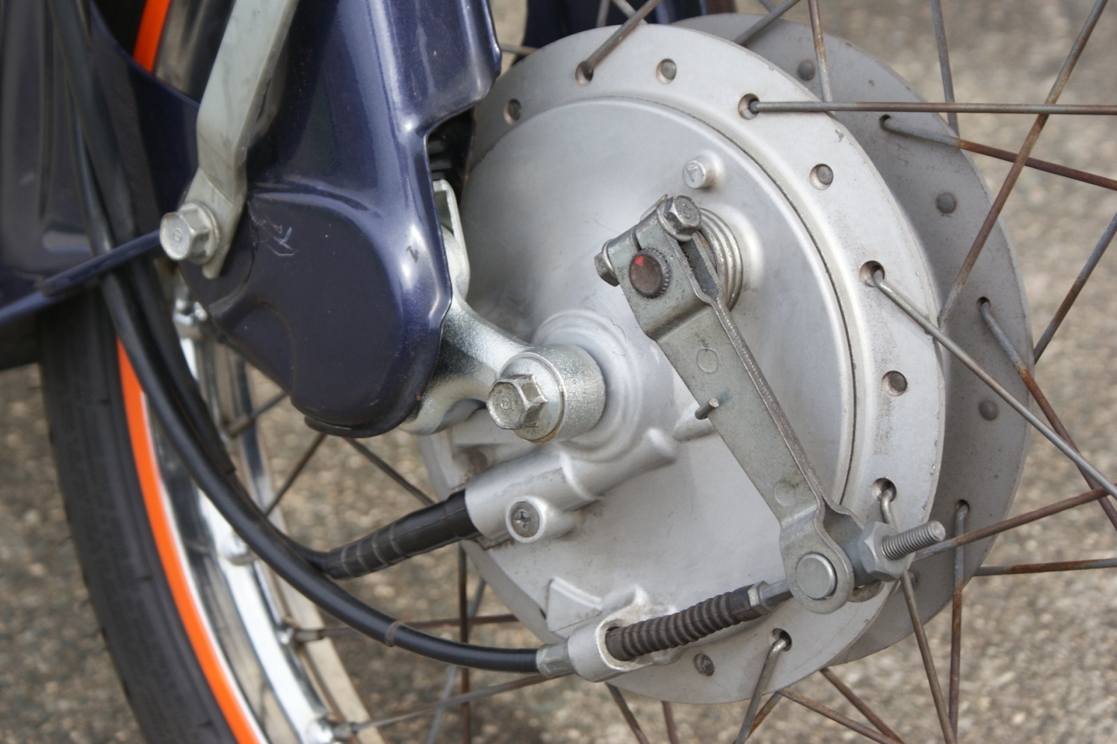 ホンダ スーパーカブ 50 カスタム C50 純正 フロントフォーク アンチ