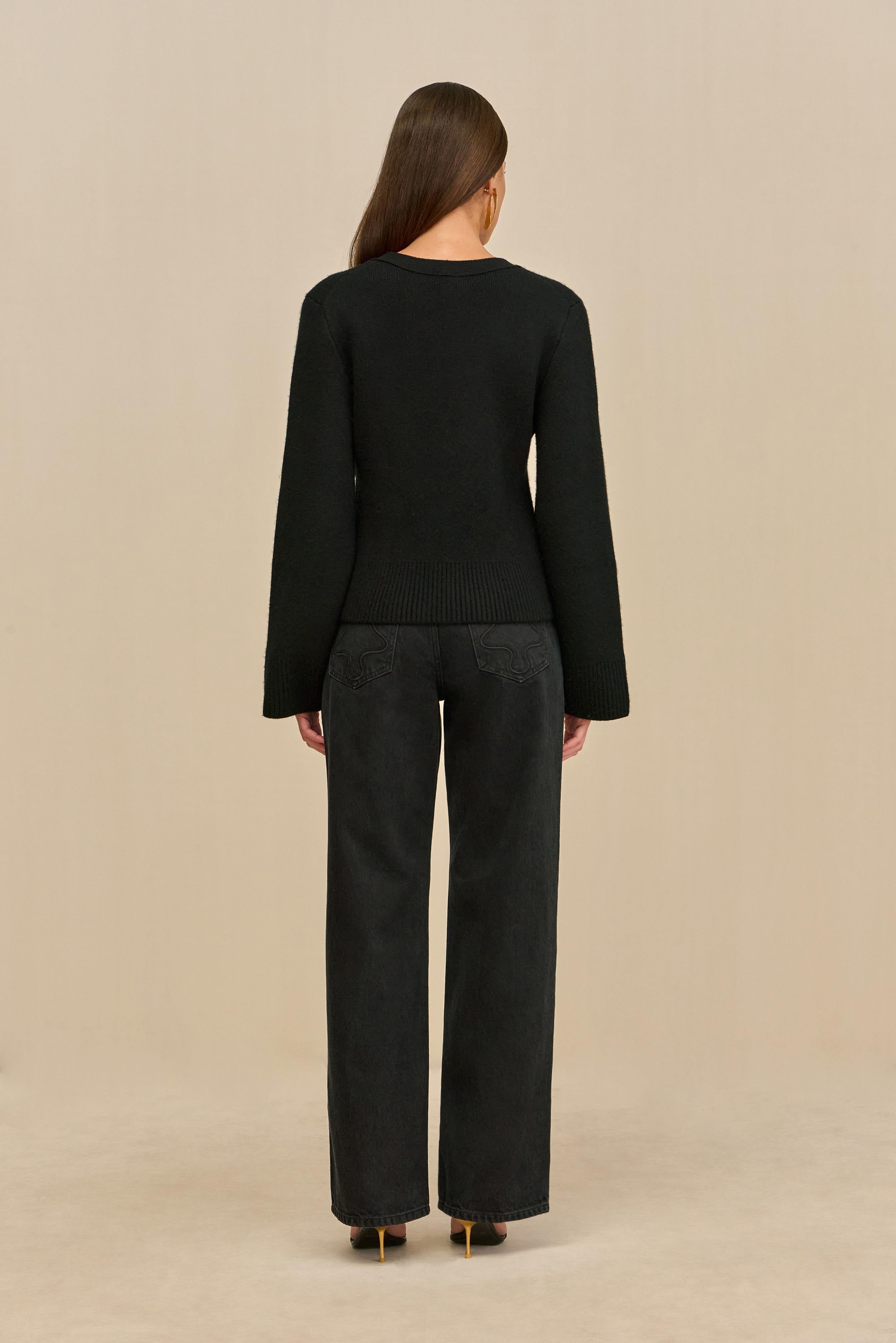 JOS CARDIGAN - BLACK – CULT GAIA