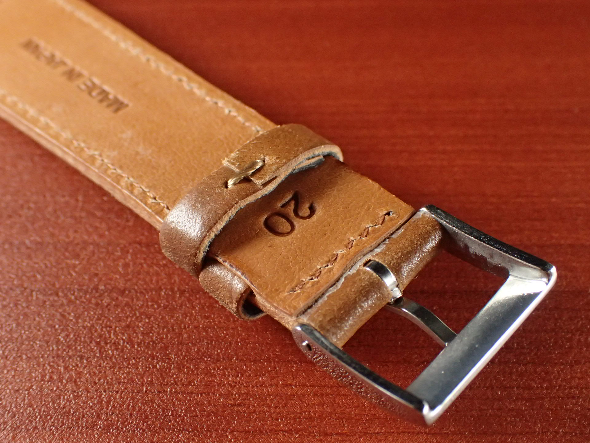 ホーウィン シェルコードバン革ベルト バーボン 18、20mm | VINTAGE