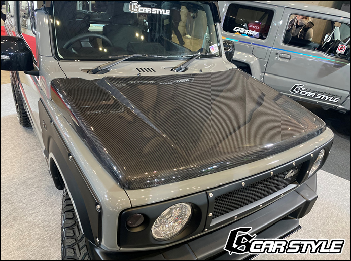 ジムニーシエラ JB74専用 CARSTYLE カーボンボンネット を販売中