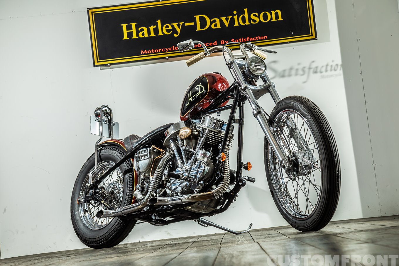 ハーレーダビッドソン パンヘッドチョッパー FL 1955・サティスファ