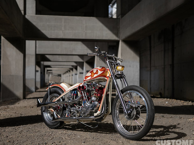 STANCE名古屋のハーレー ナックルヘッドチョッパーの1946年FL