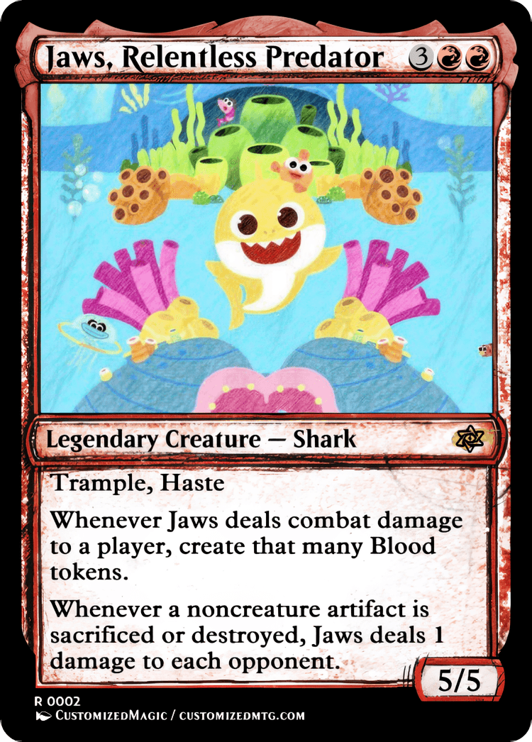 Jaws, Relentless Predator | Magic The Gathering Proxy Cards