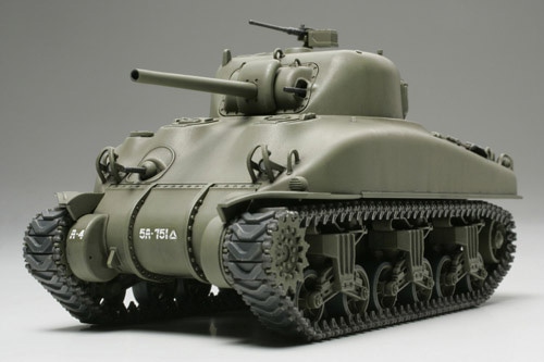 1/48 SCALE U.S. MEDIUM TANK M4A1 SHERMAN | TAMIYA