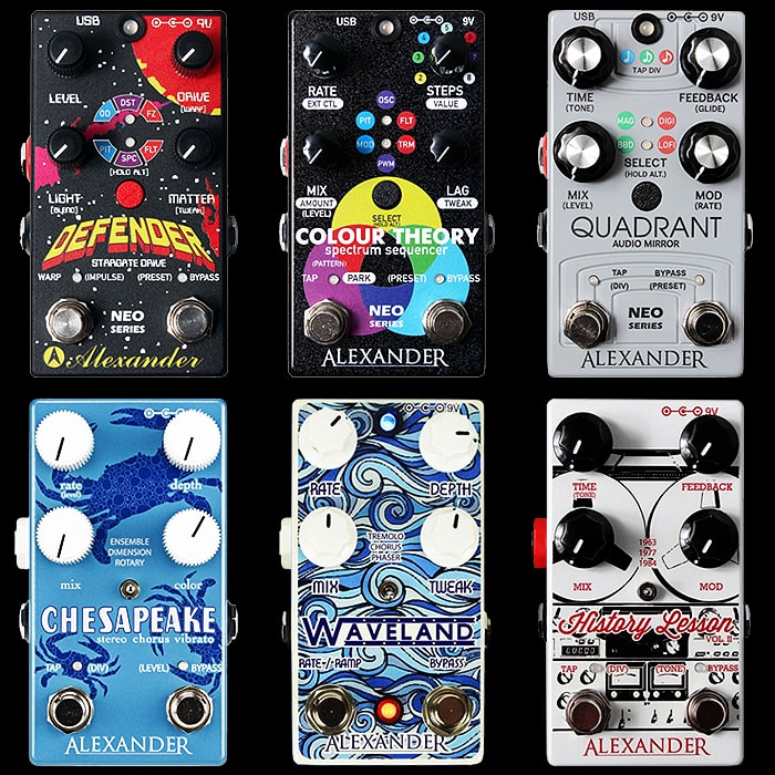 Guitar Pedal X - News - Twin Footswitch Alexander Pedals New / NEO