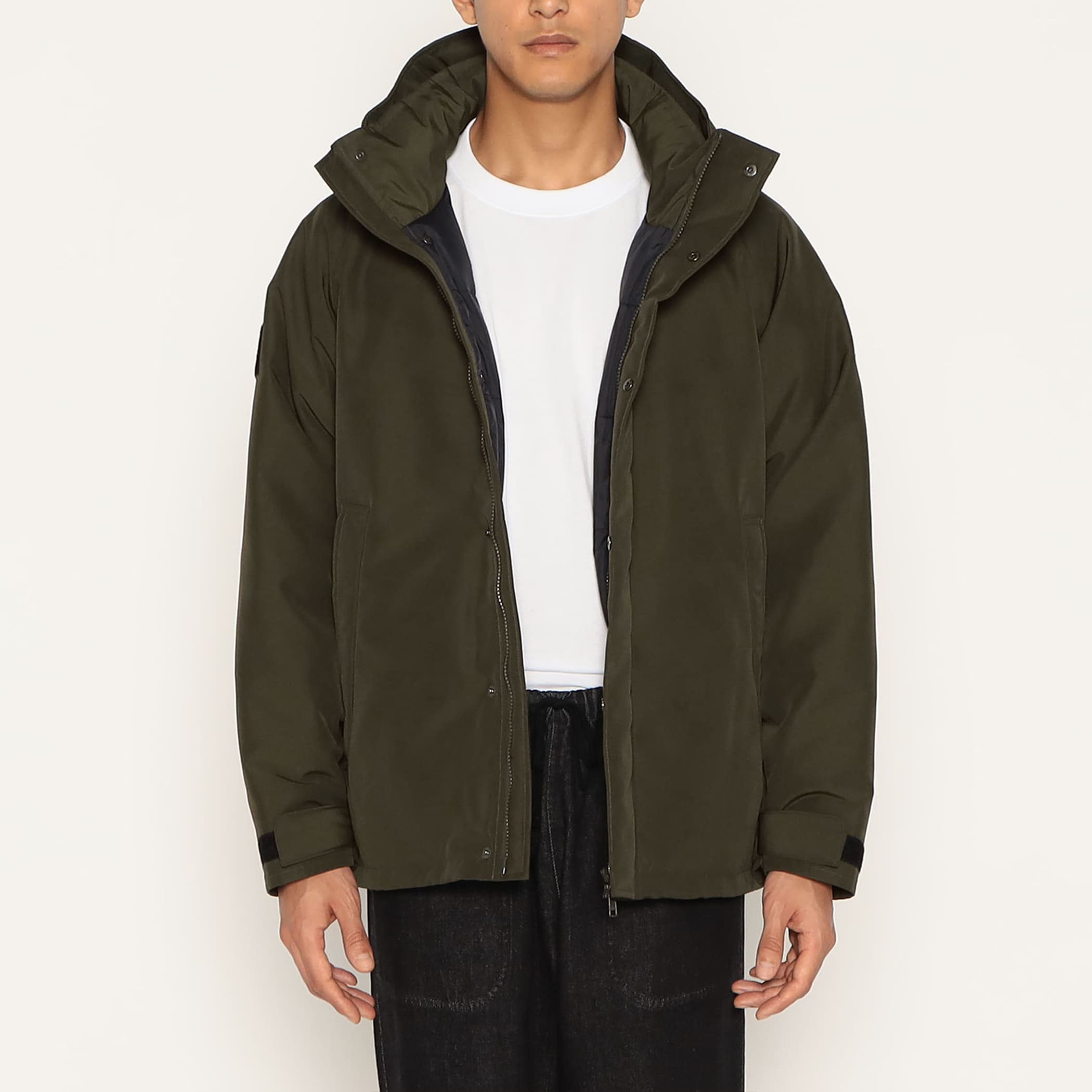 DANTON MEN'S ARMY HOODED DOWN JACKET