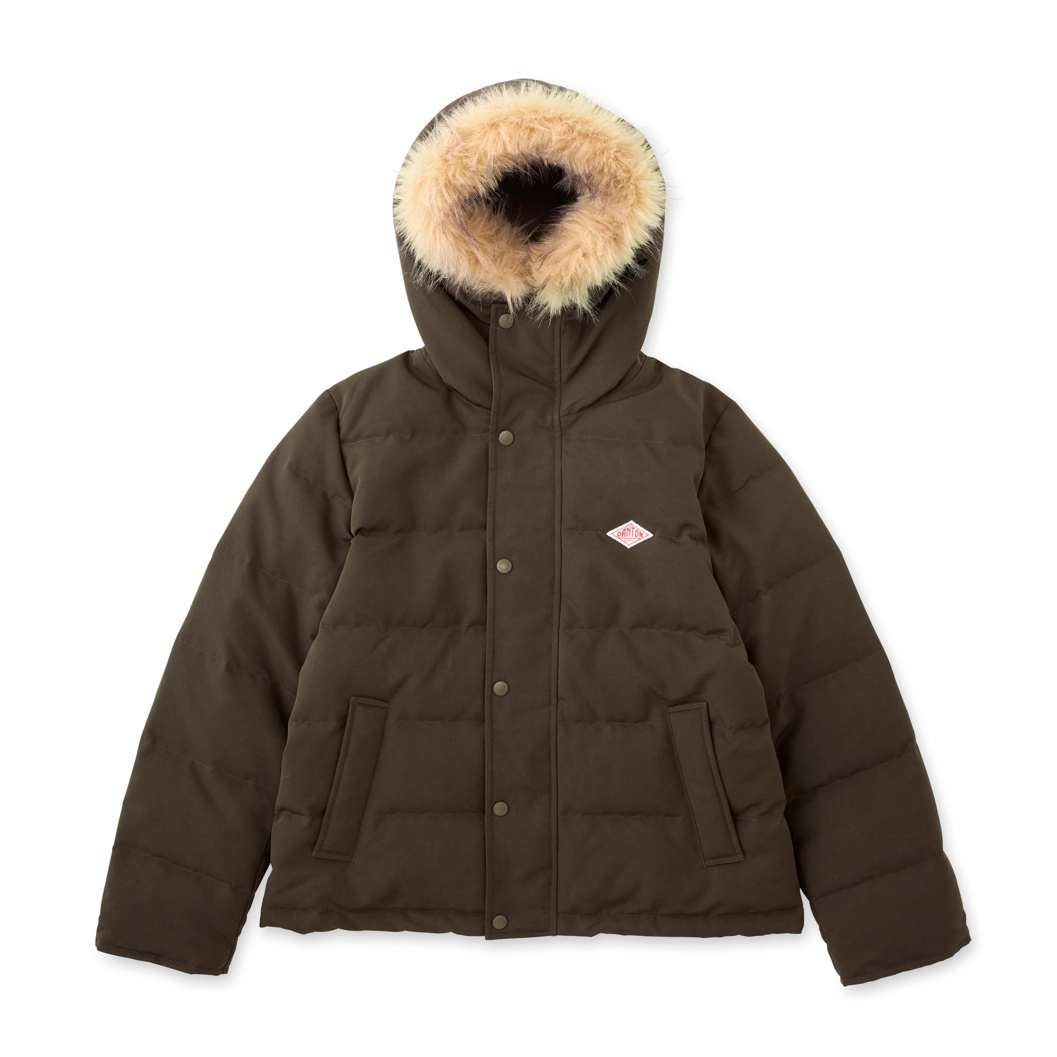 DANTON WOMEN'S FAUX FUR HOODED DOWN JACKET