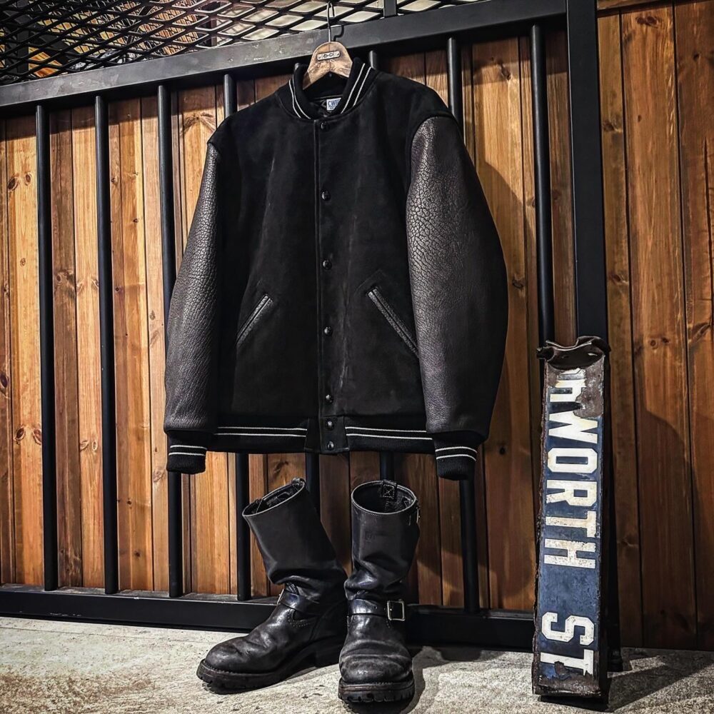 CWORKS【Leaward / ﾘﾜｰﾄﾞ】All Deer Leather Award jacket(BLACK)入荷