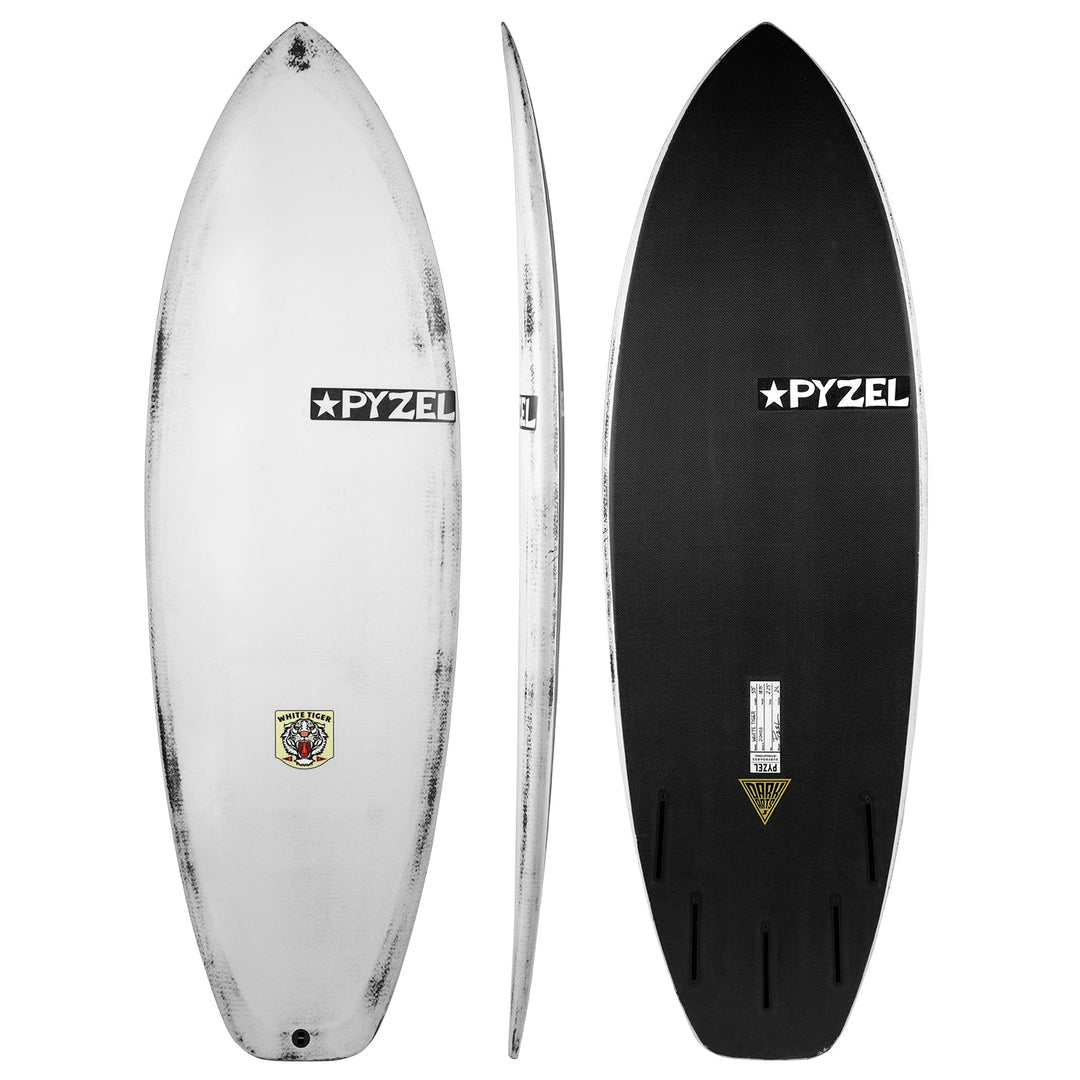 Pyzel White Tiger - White Top | Dark Arts Surf