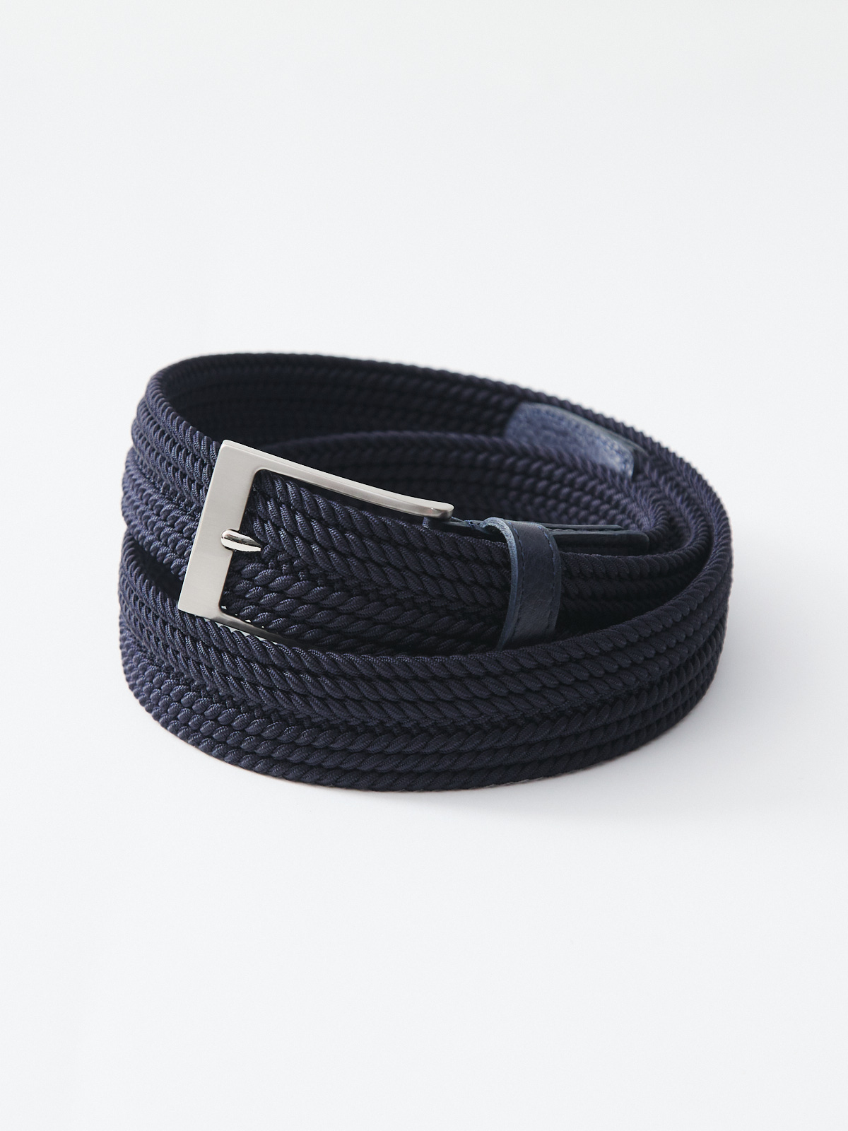 熟成ラバーメッシュベルト with トスカーナレザー/ネイビー