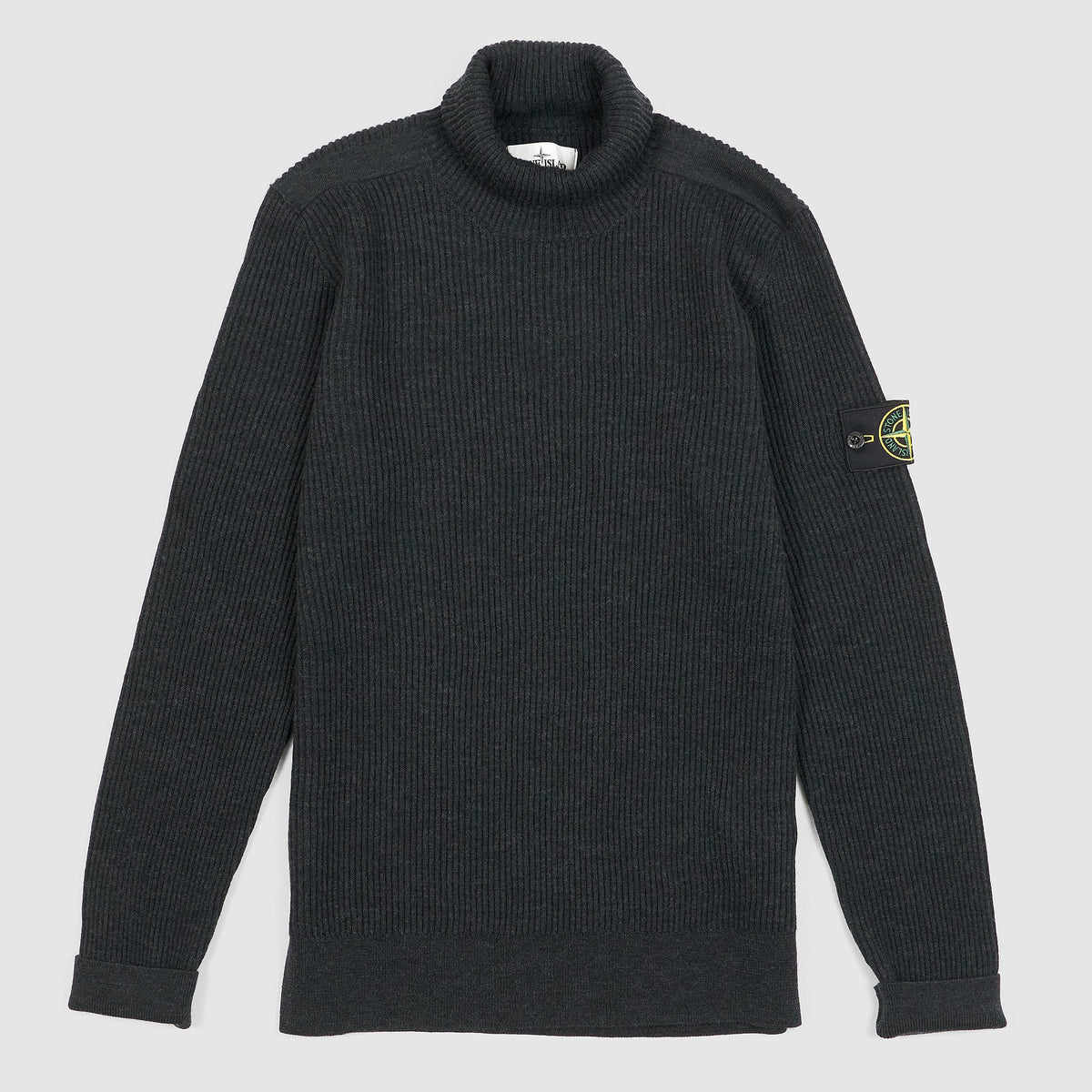 Stone Island Roll Neck Rib Knit Pullover - DeeCee style