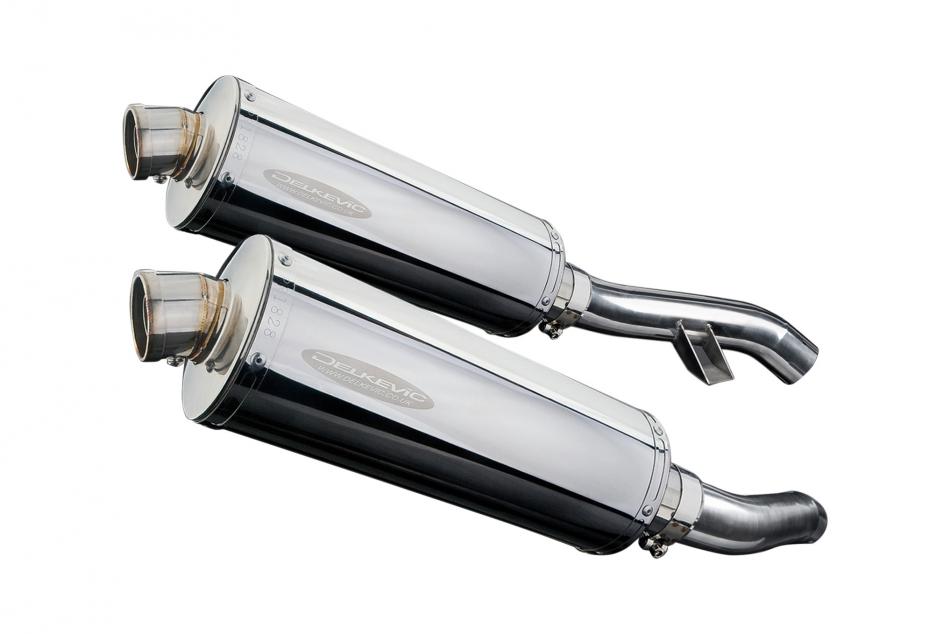 Slip-On Exhaust Set with TriOval 304 Stainless Steel 13-inch