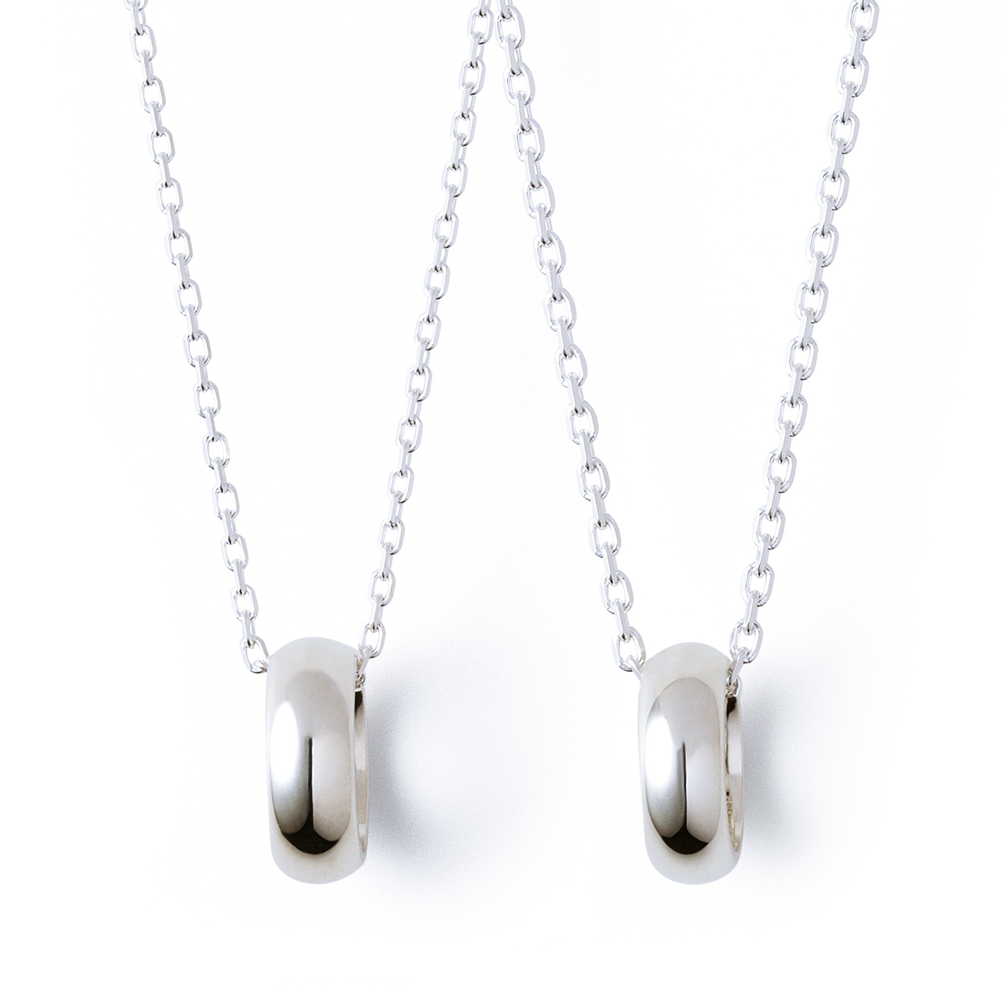 シルバー ペア ネックレス SPD274-P｜THE KISS（ザ・キッス）公式通販