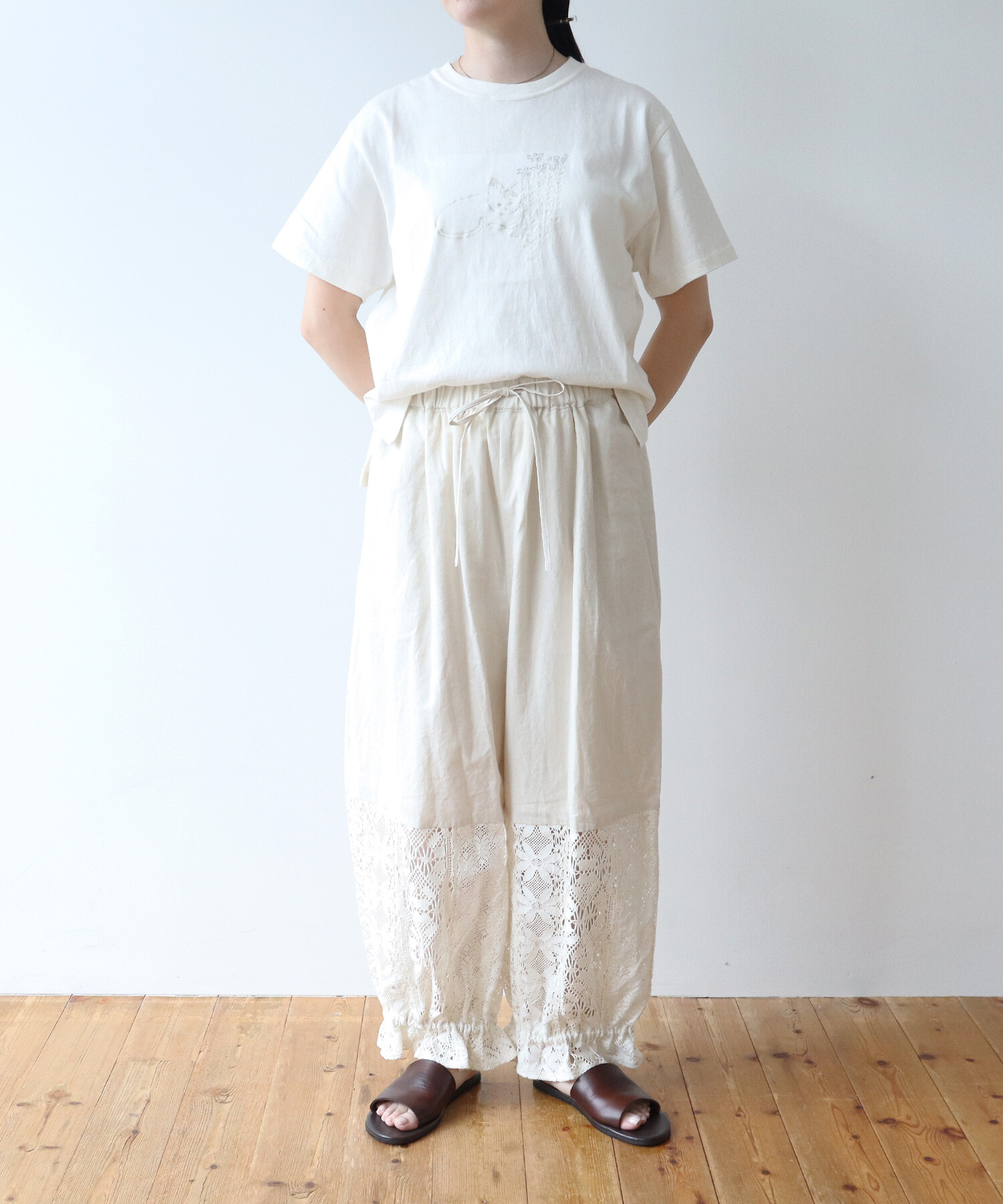 AMBIDEX Store 〇lasew ギャザーパンツ(F チャコールグレー): Rin