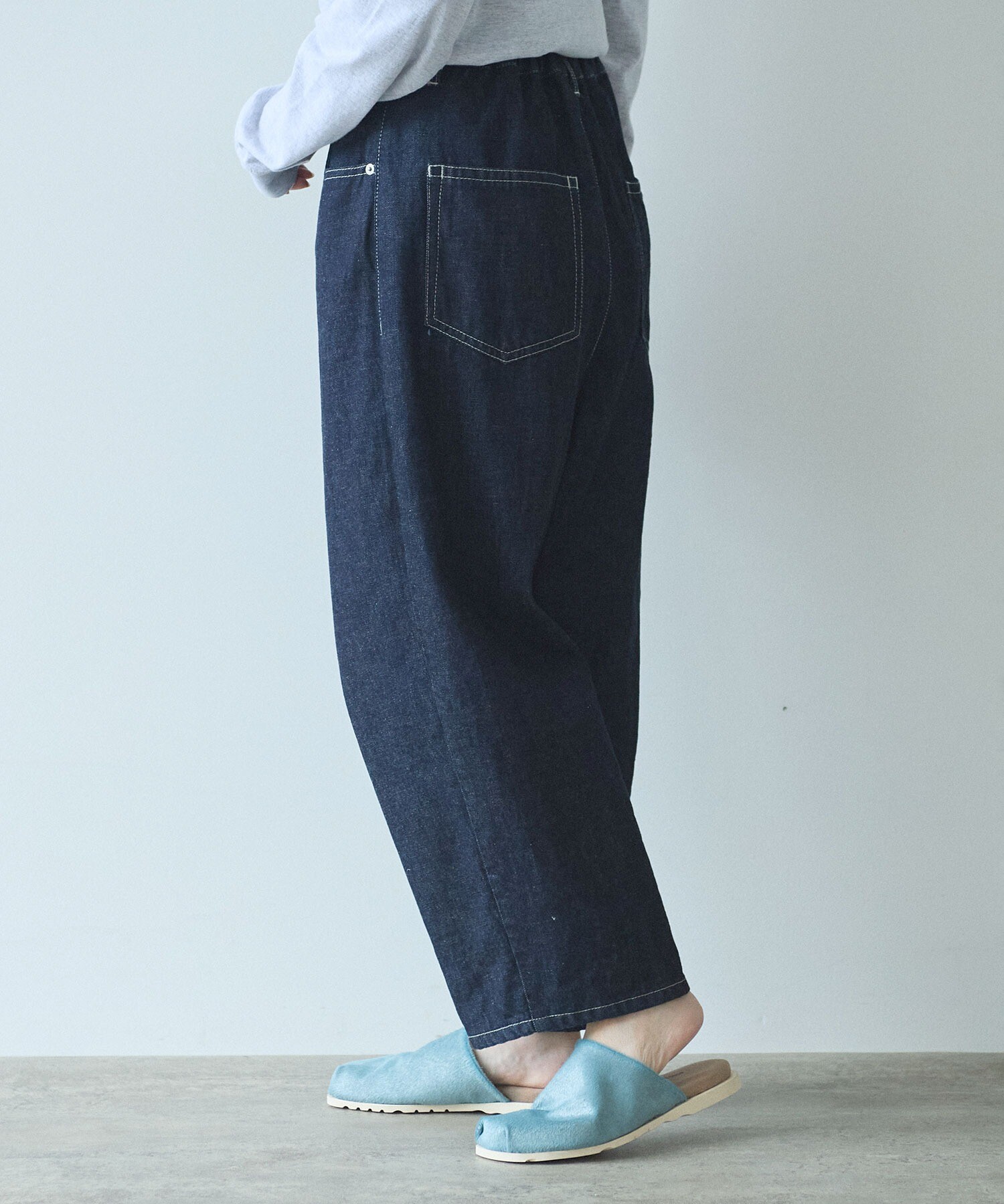 AMBIDEX Store △11oz デニム バックゴム 5ポケットパンツ(M