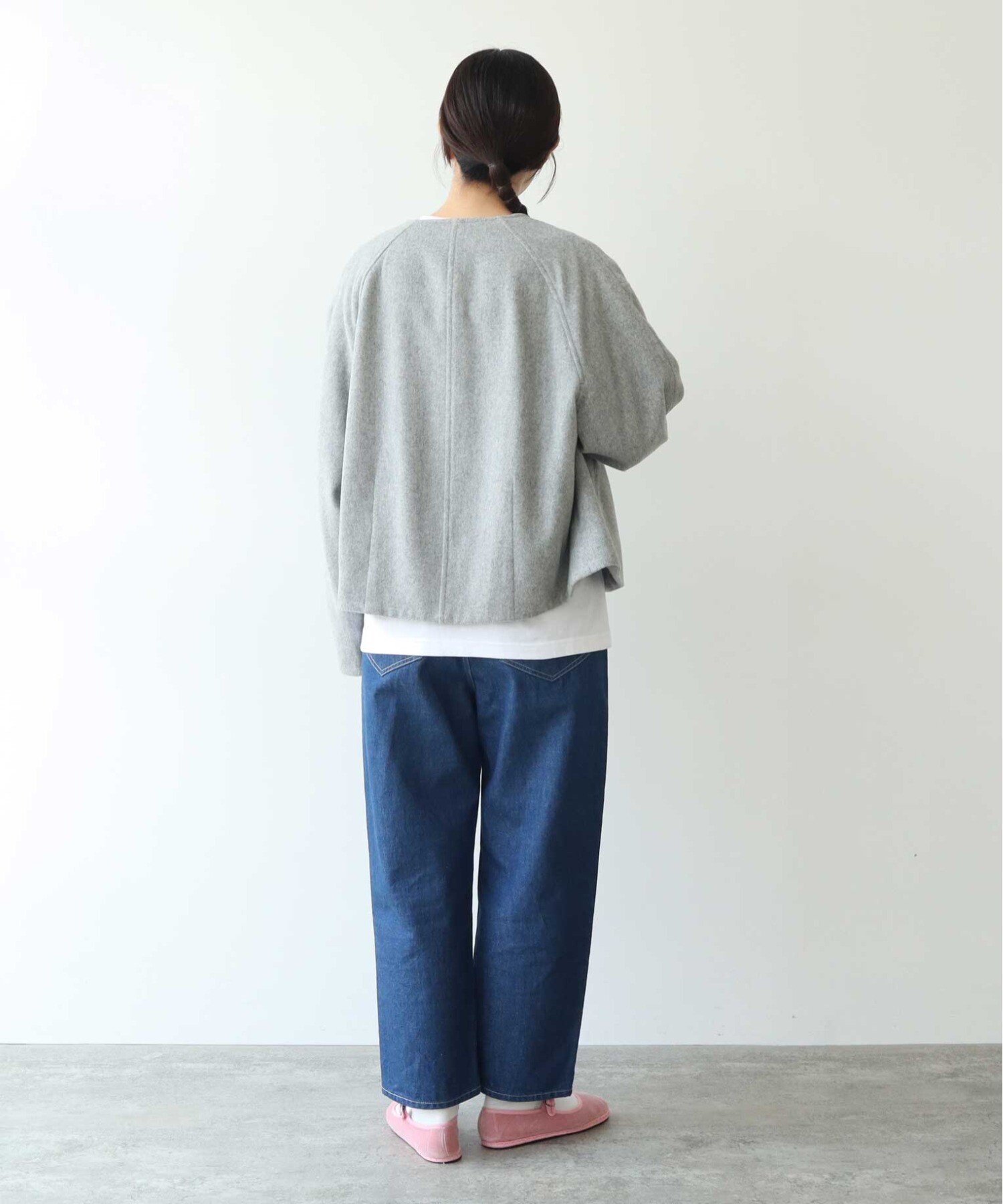 AMBIDEX Store ○ウールスーパー120ビーバー トグルボタン ショート