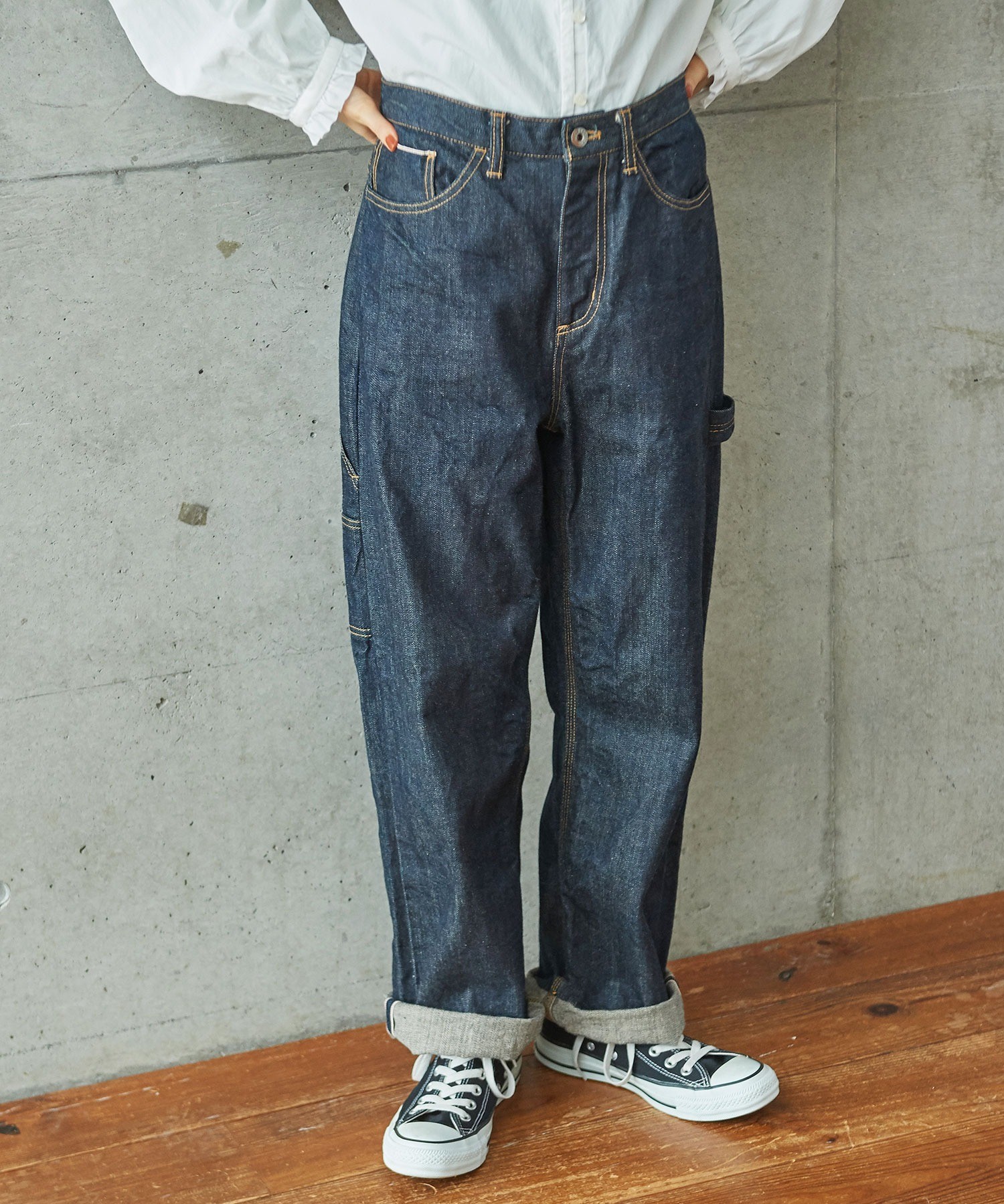 AMBIDEX Store △〇カイハラデニム ペインターパンツ(S ワンウォッシュ