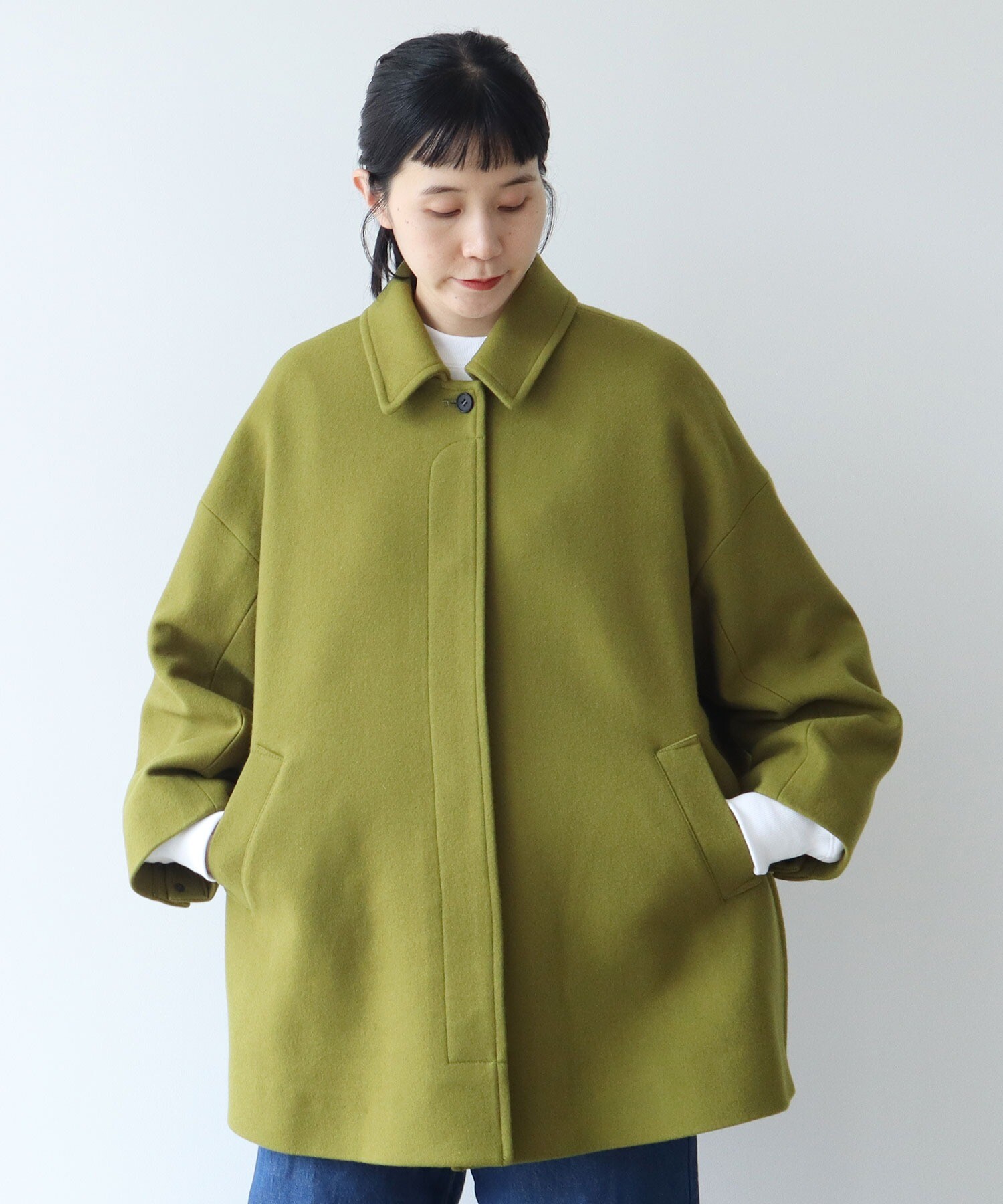 AMBIDEX Store ○ウールスーパー100 ミドルレングス ステンコート(F