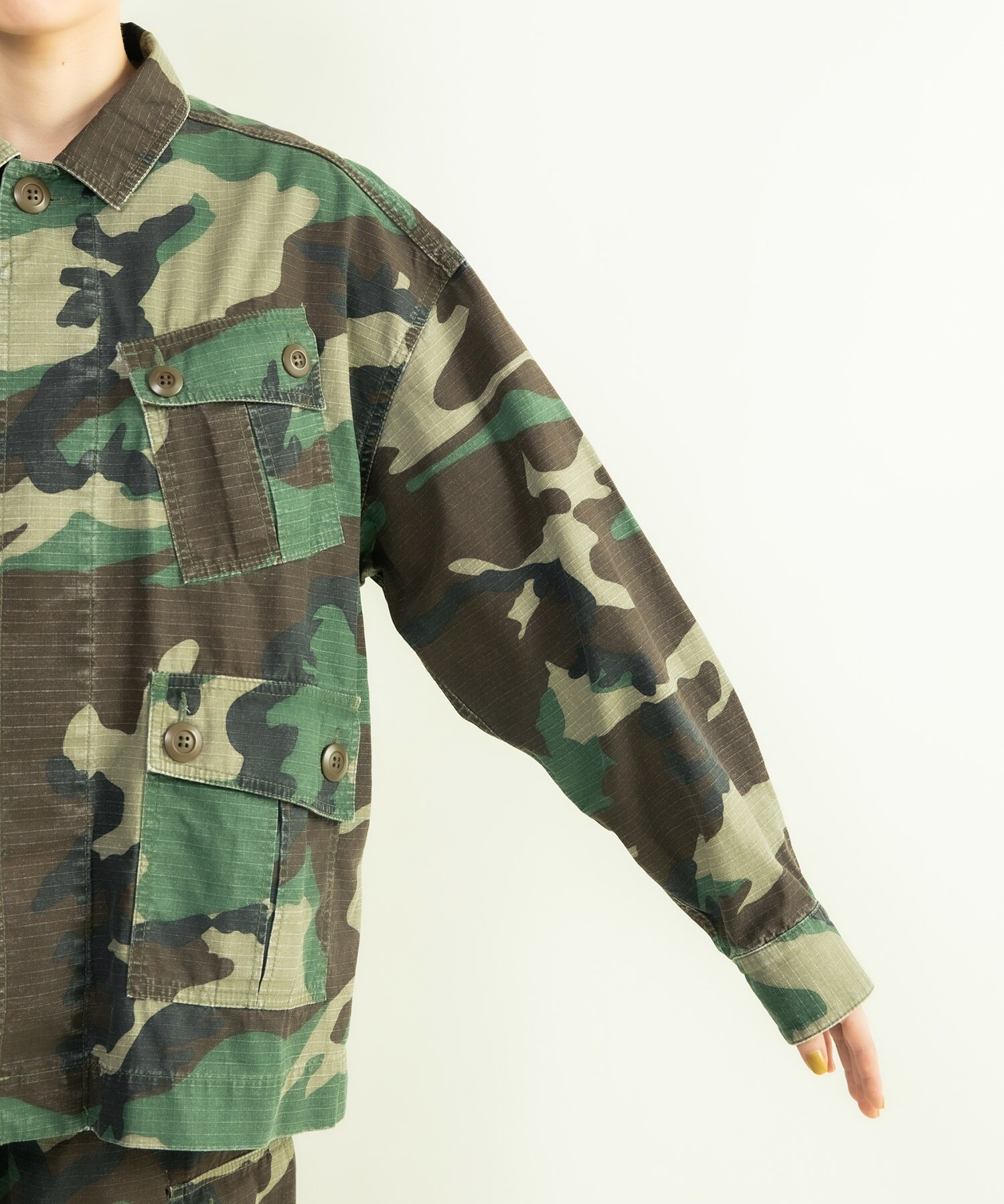 AMBIDEX Store ○カモフラ柄 ミリタリージャケット(F マルチ99): CHILD