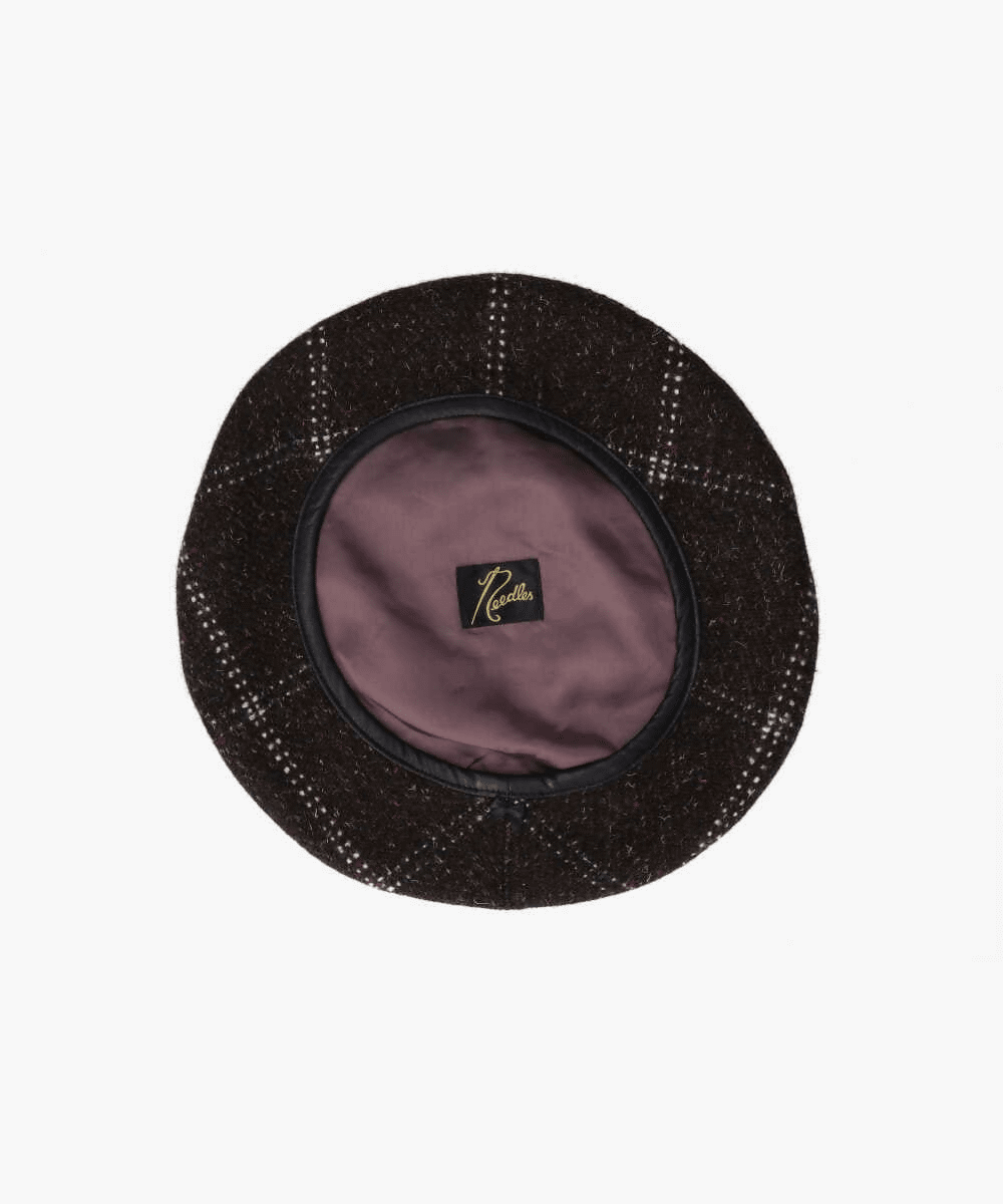 NEEDLES Beret - Wool Tweed | M(07) A-Glen Plaid(03) | NEEDLES