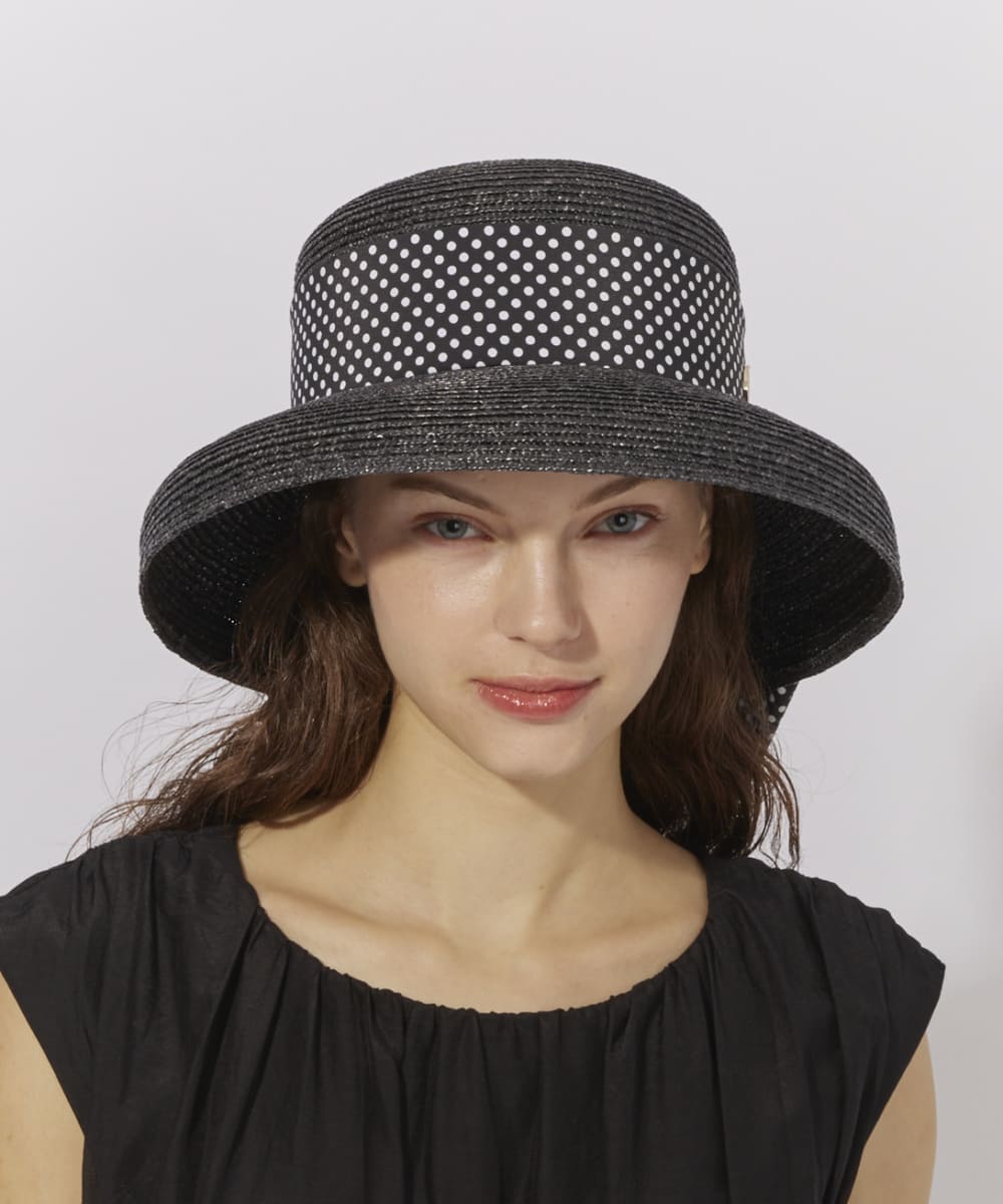 Chapeau d' O StrawBraid Casablanca | 57.5cm(75) BLACK (01