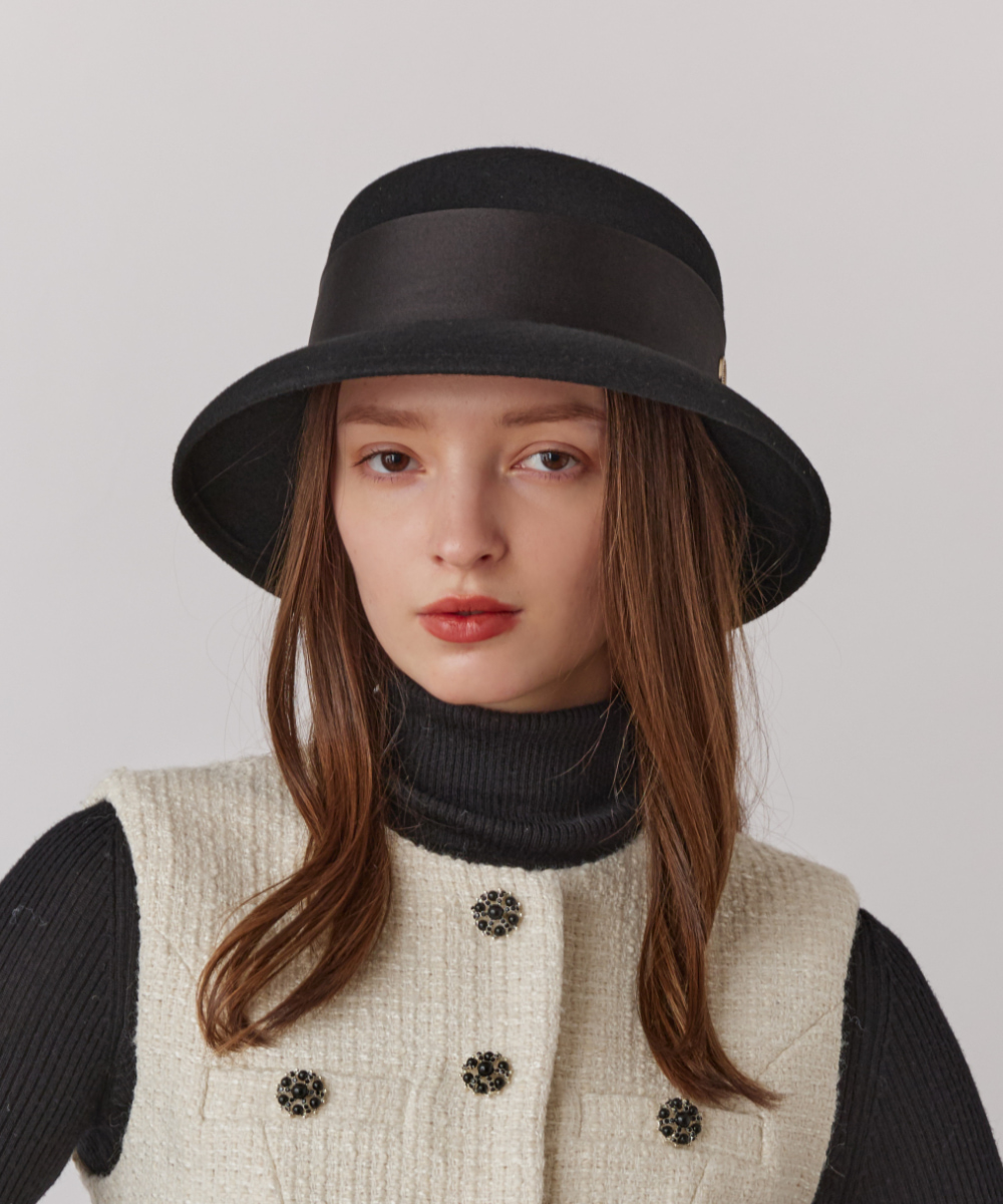 Chapeau d' O Long Wo Casablanca EXC. | 57.5cm(75) BLACK (01