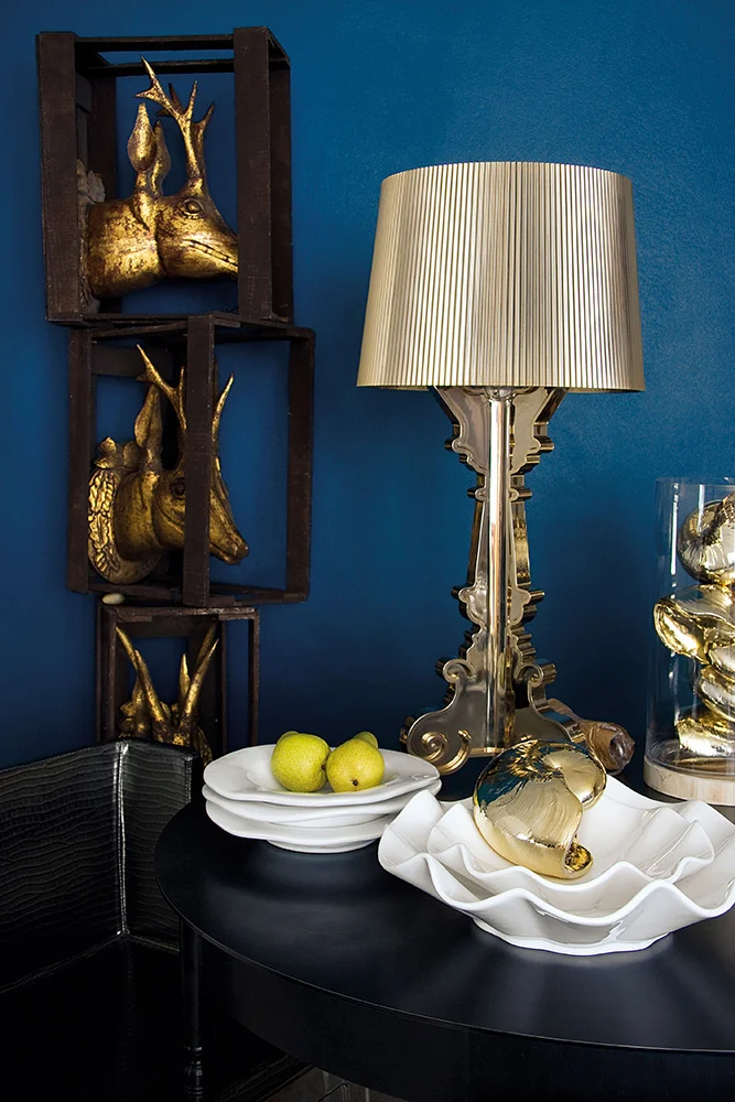 Kartell Table Lamps BOURGIE Metal Gold GOLD | Kartell