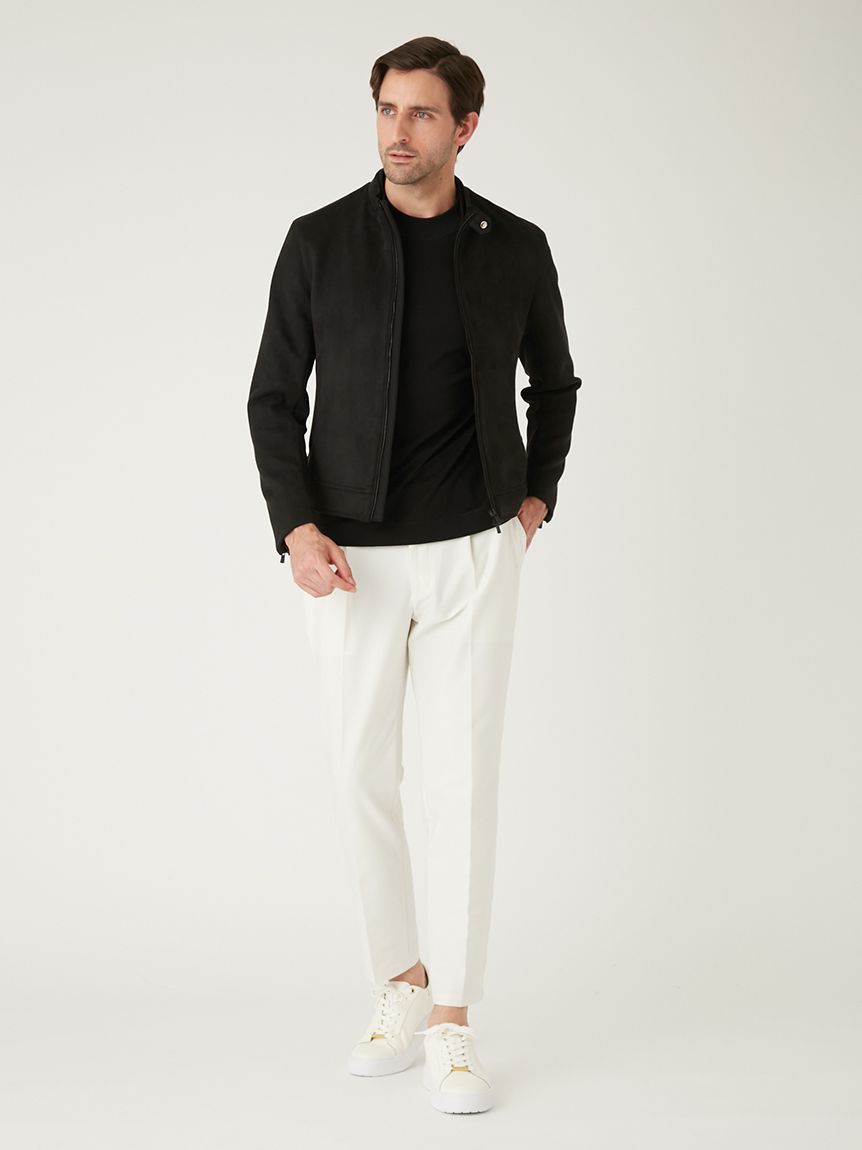 THE FIRST CLASS ウォータースウェード モックネックロングスリーブ