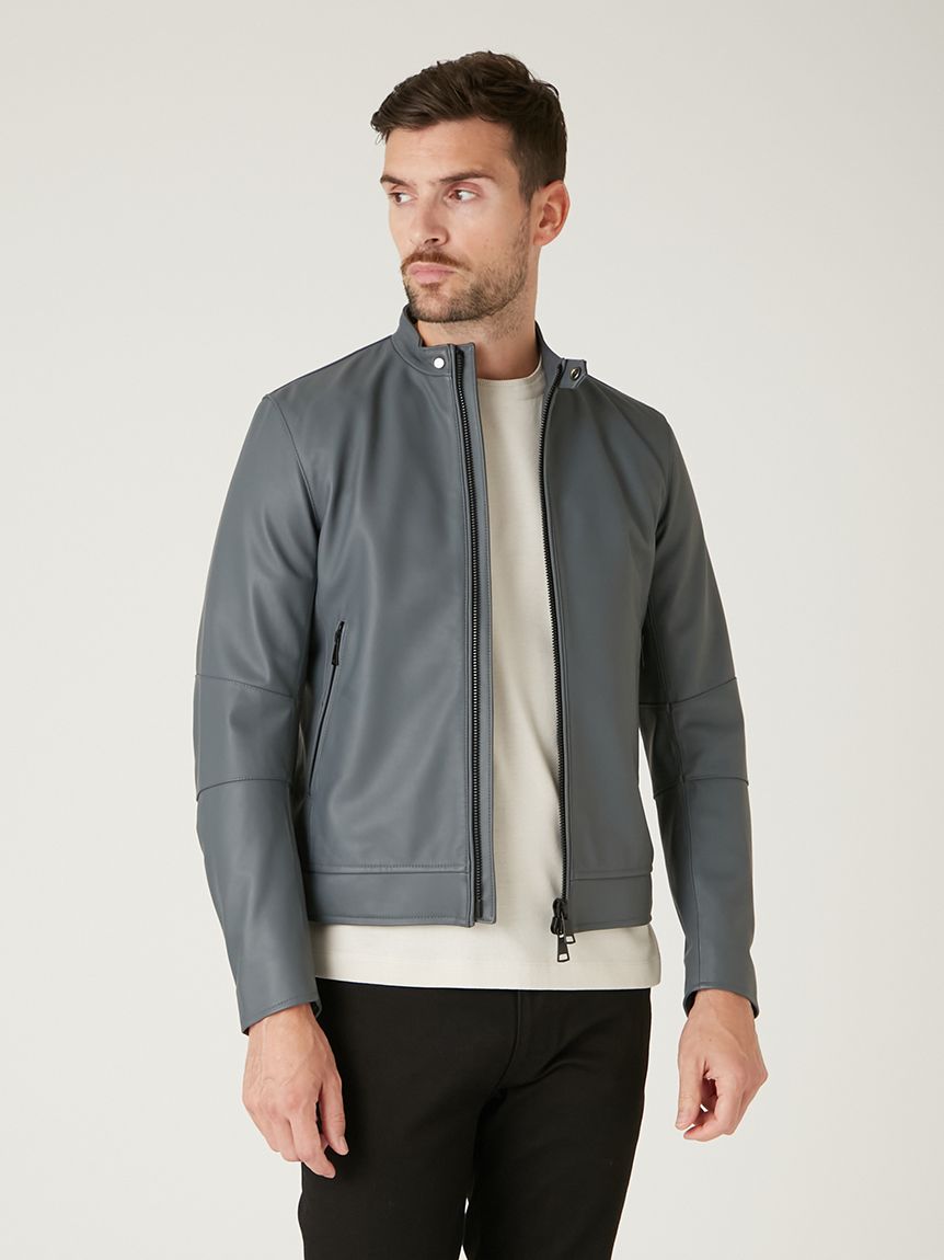 イタリアンレザーライダースジャケット(ブルゾン)｜アウター｜AOURE