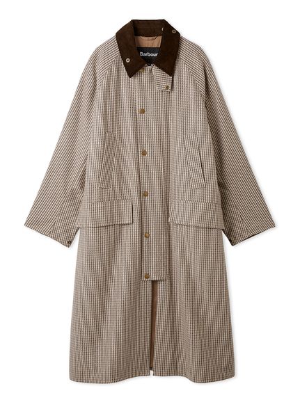 17130✨バーバリー 9 M ロングダウンジャケット ノバチェック 光沢