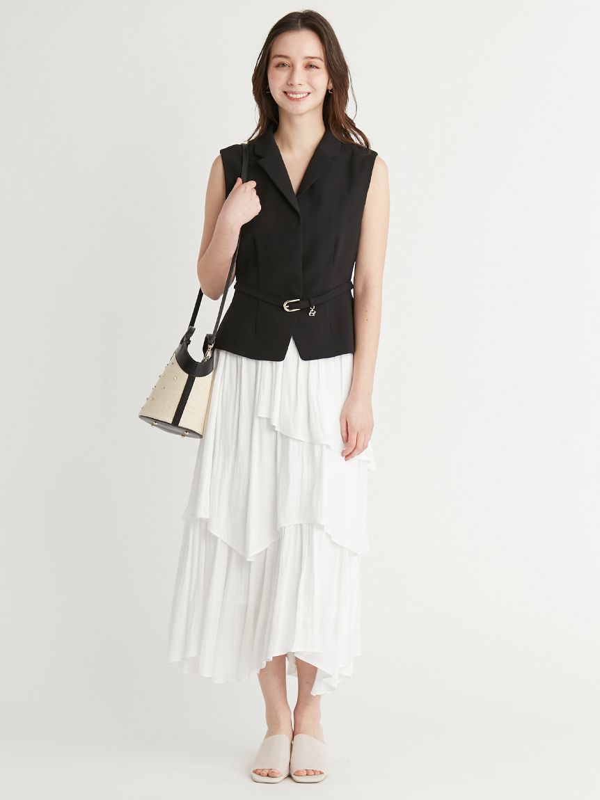 アシンメトリーティアードスカート(SKIRT（スカート）)｜CELFORD（セル