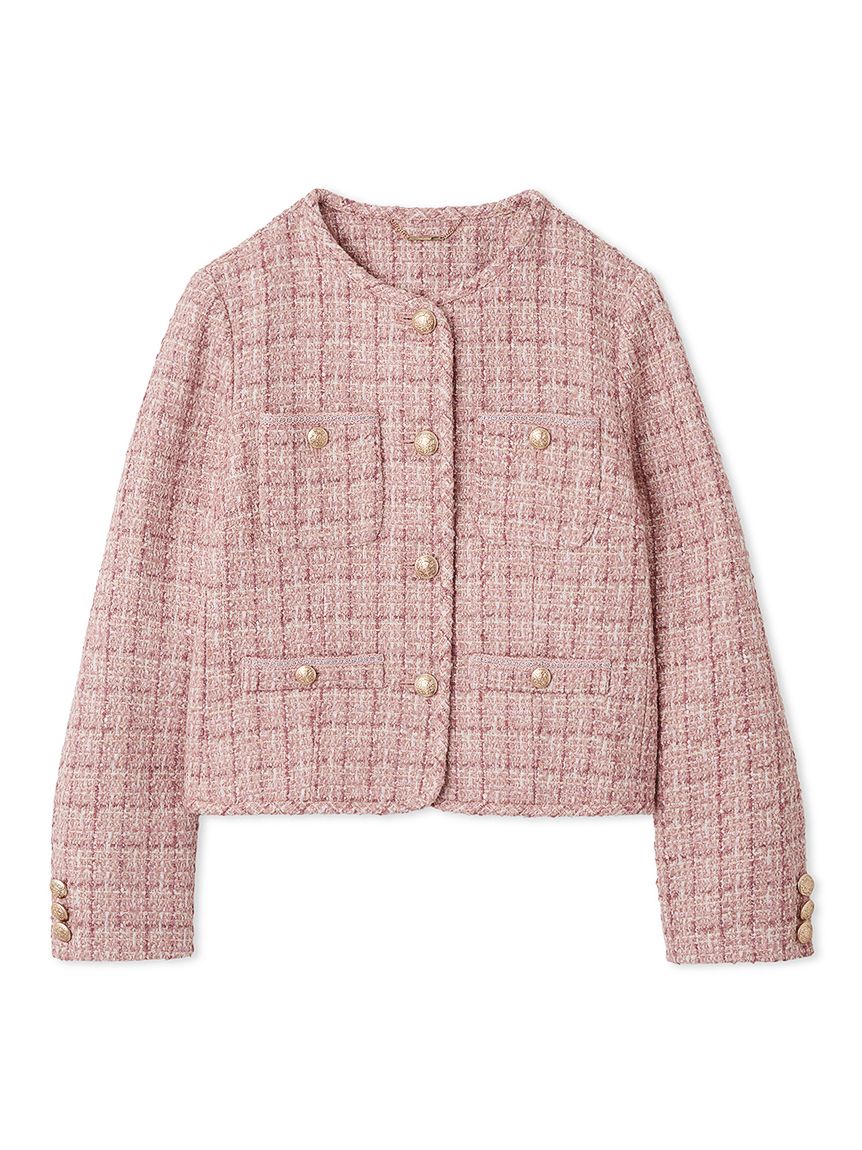 パイピングデザインツイードジャケット(ジャケット・ブルゾン)｜OUTER