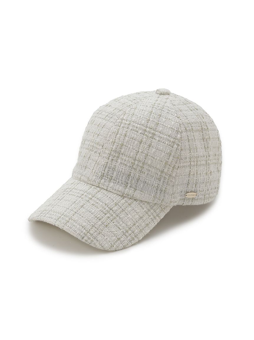 ロゴメタル付きツイードキャップ(帽子)｜FASHION GOODS（ファッション