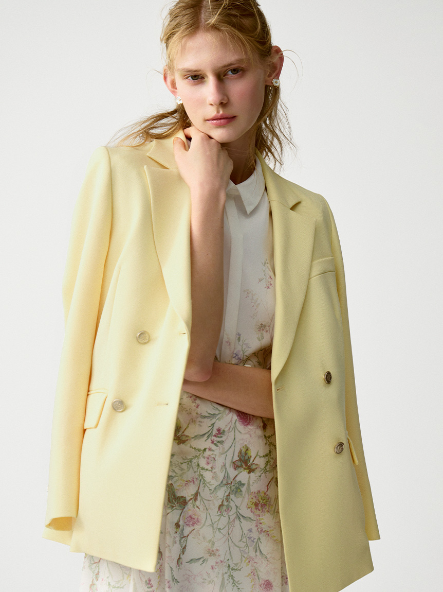 洗える】ダブルテーラードジャケット(ジャケット・ブルゾン)｜OUTER