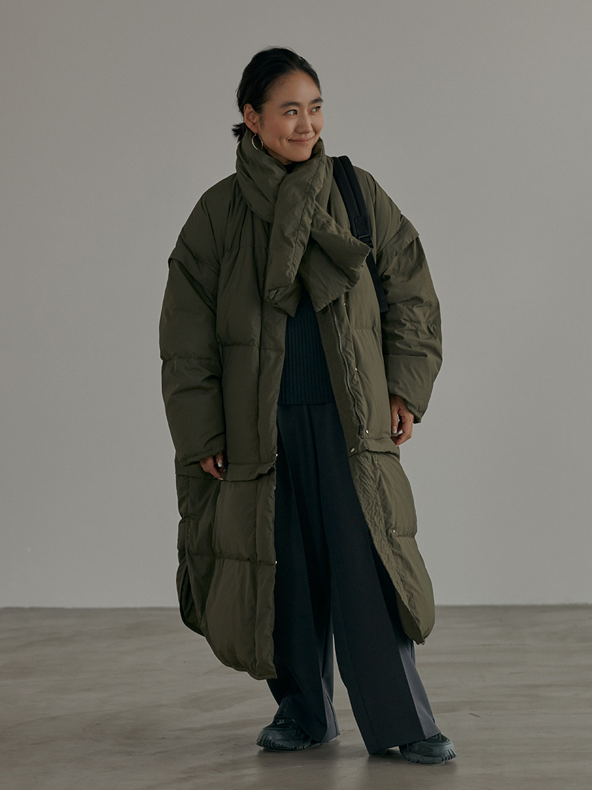 金子綾 for emmi】ecoマルチウェイダウンコート(コート)｜アウター