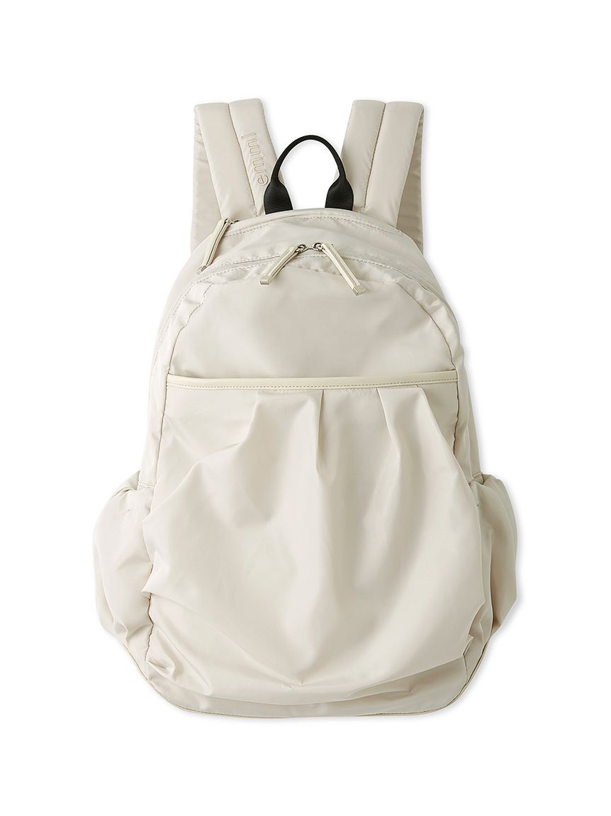 eco 撥水レザーパイピングギャザーボディーバックパック(バックパック