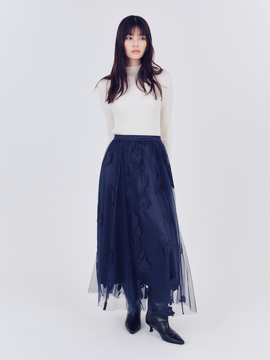 ローズチュールスカート(ロングスカート)｜スカート｜FRAY I.D（フレイ