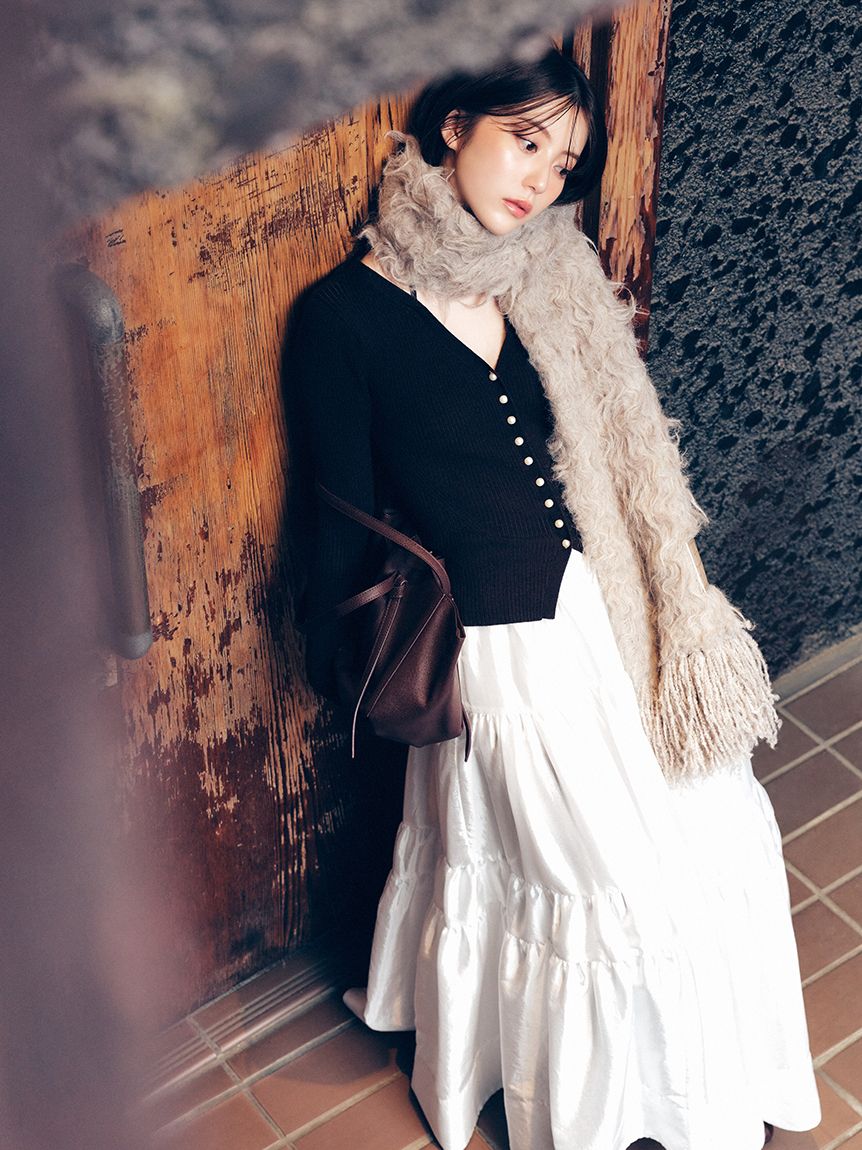 ブラッシュシャギーニットマフラー(ストール・マフラー)｜ファッション