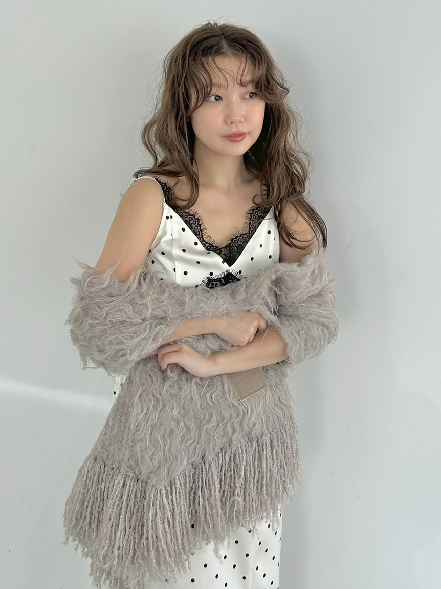 ブラッシュシャギーニットマフラー(ストール・マフラー)｜ファッション