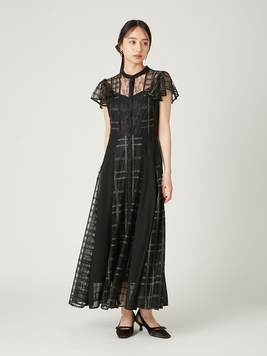 スイッチングチェックレースドレス(ドレス)｜ワンピース｜FRAY I.D