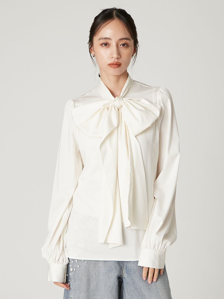 ビッグボウタイブラウス(ブラウス)｜トップス｜FRAY I.D（フレイ