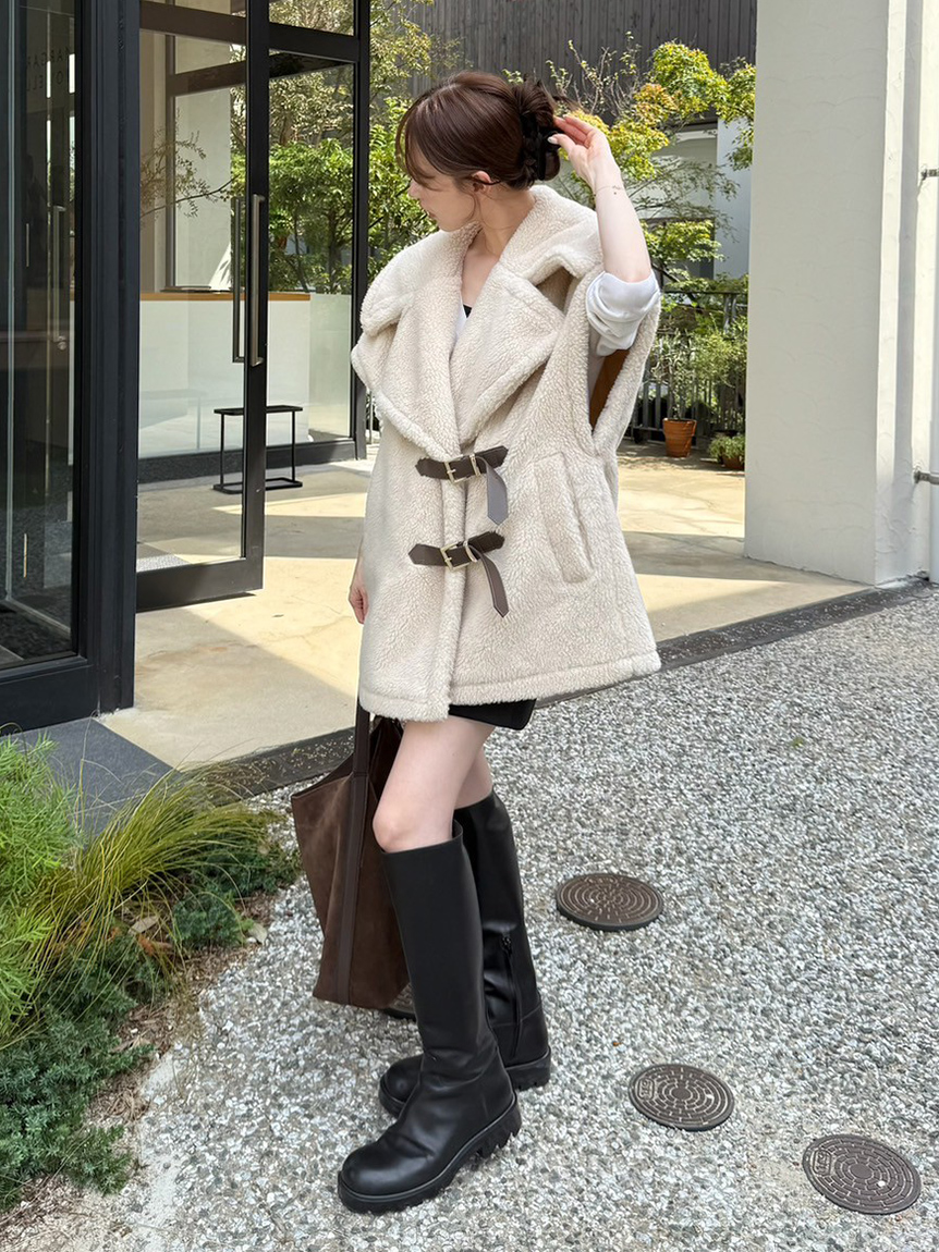 ECOPELボアポンチョ(ポンチョ)｜アウター｜FRAY I.D（フレイ