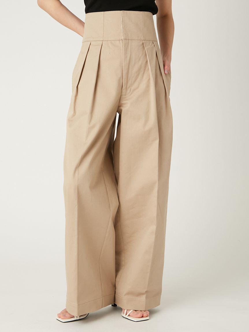 FRAY I.D｜Dickies】ツータックワイドツイルパンツ(ロングパンツ