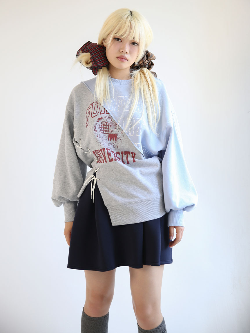 WEB・一部店舗限定カラー】ポンチフレアミニスカート(ミニスカート