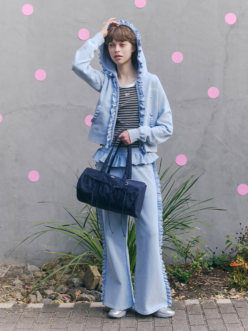 フリルジップアップフーディー(スウェット)｜トップス｜FURFUR（ファー