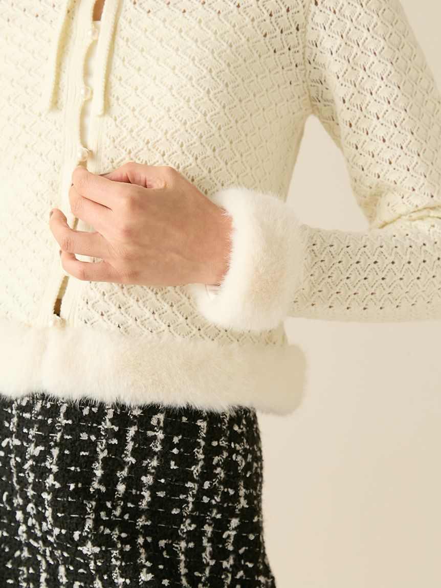 エコファートリムカーディガン(ニット)｜トップス｜FURFUR（ファー