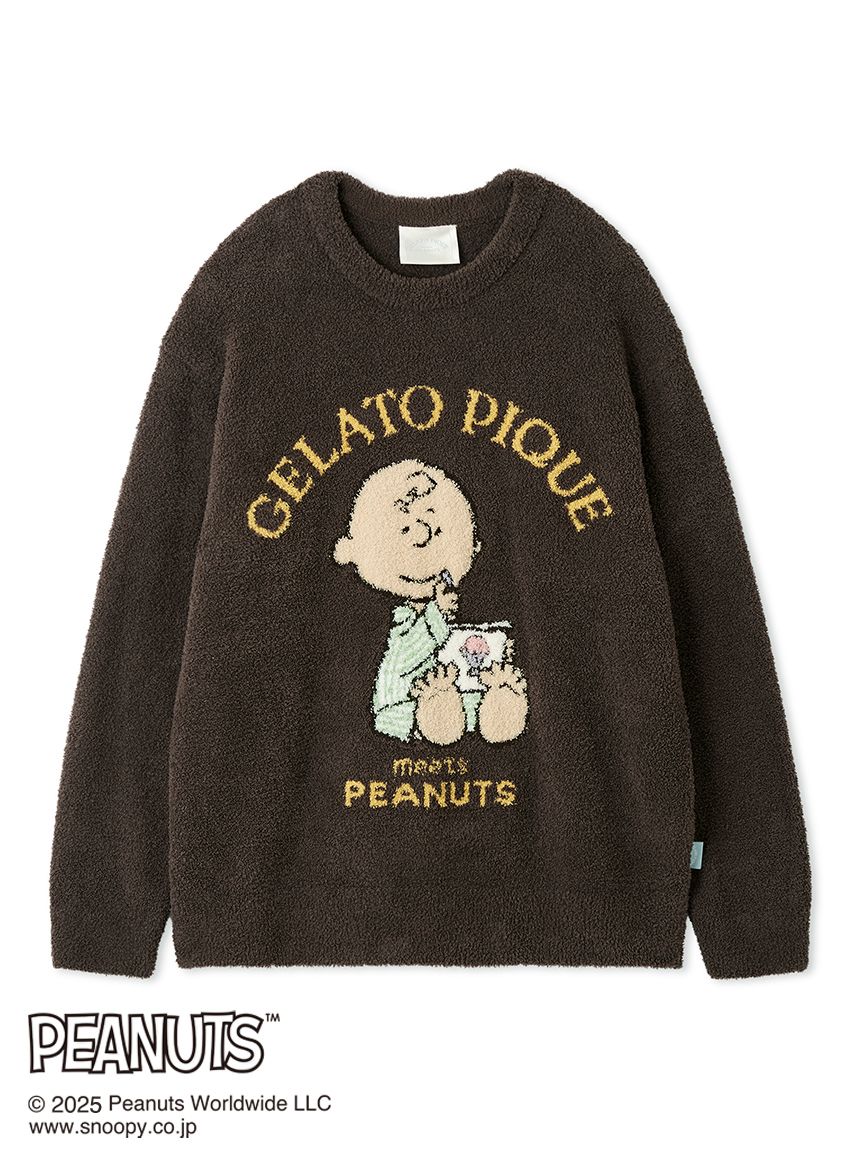 PEANUTS】【HOMME】オリジナルアート ジャガードプルオーバー(ニット