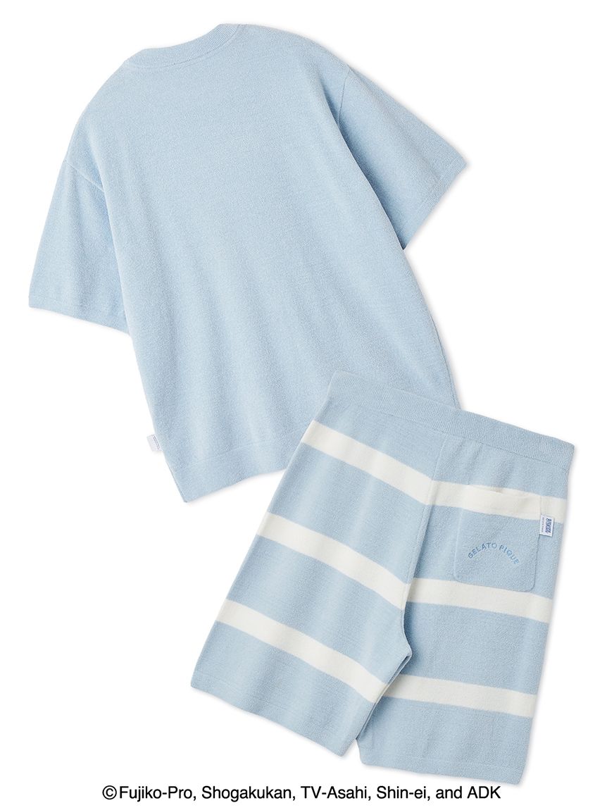 ドラえもん】【メンズ】ジャガードプルオーバー&ハーフパンツセット