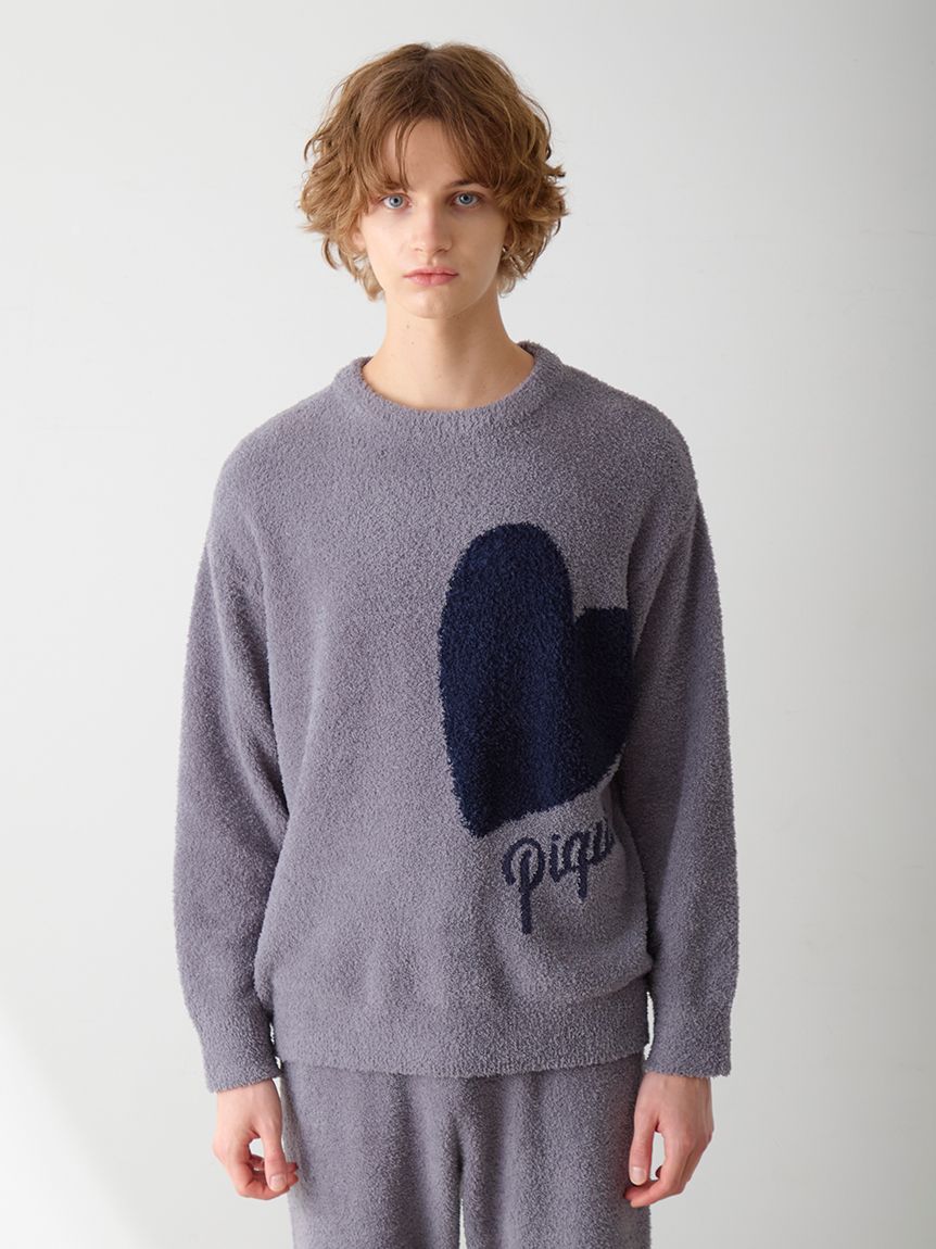 ONLINE限定】ハートジャガードプルオーバー＆ロングパンツセット